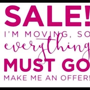 Moving sale